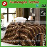 100 Polyester Animal Print Fleece Blanket for Bed