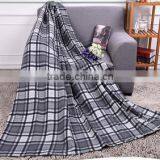 Plaid Print Polar Fleece Softextile Throw Blanket Air Conditioner Blanket