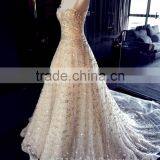 New Style Custom Made Elegant A-line One Shoulder White Chiffon With Flower Formal Wedding Dress Bridal Gown thumbnail-2
