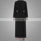 Names Of Ladies Abaya Simple Style Dubai Kaftans New Model Girls Image Islamic Clothing Good Quality Lace Applique Kimono Abaya thumbnail-4
