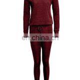 2016 China OEM Ladies Womens Casual Leisure LOUNGE WEAR Set JOGGERS Tracksuit thumbnail-2