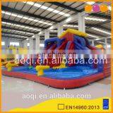 Kid surprise toy multi-color inflatable water slide backyard inflatable slide with ball pool