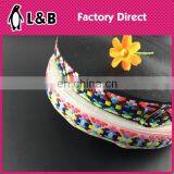 Flower Trimmings 2.5cm Ribbon Embroidered Trims Jacquard Ribbon