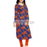 Women Rayon Soft Cotton Printed Kurti (Straight_Kurta_2017) thumbnail-1