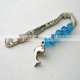 New Arrival Antique Style Fancy 3d Animal Dolphin Bookmark for Children