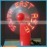 Promotional Custom Logo Portable LED Flashing Mini Fan for Advertising thumbnail-1