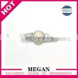 Sliver Rhinestone Connector With Big Pearl for Bikini&crystal Headband Connector thumbnail-2