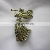 2012 wholesale metal Rhinestone Angel candle pin