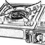 OEM ODM Cool Rolled Steel Cheap Portable Gas Stove High Quality Cooker for Sale Stove thumbnail-6