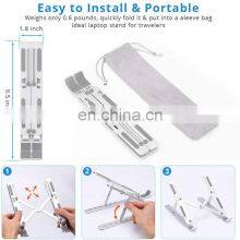 Aluminium Alloy Laptop Stand Portable Phone Holder Foldable Bracket Notebook Stands for 7 to 17 Inch Laptop Tablet thumbnail-5