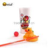 B.Duck Novelty Plastic pp Material Big Straw Bottle for Promotional Gifts thumbnail-2
