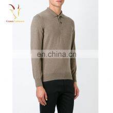 Men's Long Sleeve Polo Neck Cashmere Sweater thumbnail-2