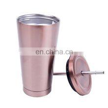 GINT Hot Selling Double Wall Color Glitter Drinking Water Cup With Lids and Straws thumbnail-4