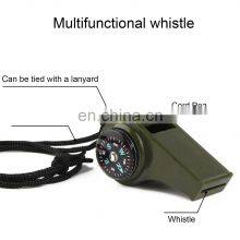 Wholesale Emergency Survival Whistle Led Light Thermometer Compass Survival Whistle thumbnail-3