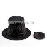 Black Waterproof Folding Hat thumbnail-1