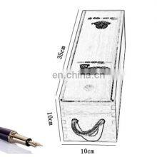 Factory Price Pine Paulownia Single Wooden Wine Box thumbnail-5