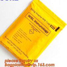 Biohazard Specimen Bags,Zip Specimen Transport Bag, Tear Off Pouch Bags, Attached Document Pouch. Printed Transport Bags thumbnail-3