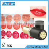 Terrific printed private lipstick tube label
