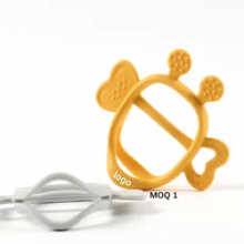 Food Grade InfanT Baby Kids Teething Teethers Toy Animal Toys Bee With Comfort Molars Silicone Baby Teethers Bpa Free thumbnail-2