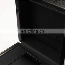 Оптовая продажа индивидуально изготовленных роскошных одностенных коробок для часов из дерева, покрытых черной глянцевой лаками thumbnail-5