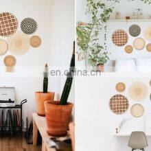 Set of 6 Rattan Wall Basket Decor Woven Bamboo Wall Hanging Art Decor Wholesale Vietnam Supplier thumbnail-2