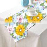 2015 Beautiful Design Wholesale Printed Colorful Table Runner for Wedding Decoration thumbnail-1
