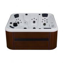 European Market Massage Smooth Modern Freestanding 6 Person Hot Tub Outdoor Spa Jacuzzi Large Bath Tub thumbnail-2