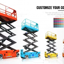 Hydraulic Electric Self Propelled Mobile Scissor Lift With 10mm Steel Platform thumbnail-1