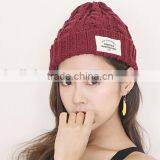 Fashion Popular Applique Embroidery Rolled Brim Beanie Fashion Ladies Hat thumbnail-2
