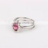 18K Rose Gold Plating Ring Gold Gemstone Ring 6 Gram thumbnail-4