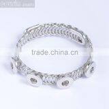 Mixed Styles Bracelet Metal Snap Button Jewelry Charm Rhinestone Styles Bracelet