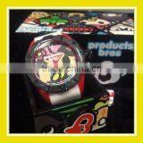 2016 Hot Sell Products Bros Baby Rinne Women Waterproof PVC Band Rubber Wrist White Red Watch thumbnail-1