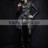 Y-366 Fashion Punk Rave New Women Long Coat Model thumbnail-6