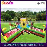 Inflatable Race Games Bungee Run With Basketball Hoop,Bungee and Joust Combo Inflatable Bungee Run, Inflatable Bungee Sport Game thumbnail-2