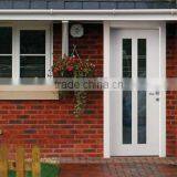 9 Panel Pvc External Metal Door With Wooden Edge thumbnail-3