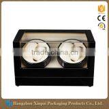 Custom High End 4 Slot Volta Personalized Glossy Wood Watch Winder Box