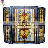 P-12 Tiffany Style Panel Tiffany Stained Glass Fireplace Wholesale Tiffany Lamps Lighting