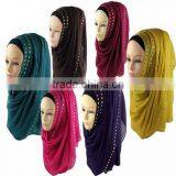 >>New Arrival Fashion Shining Women Plain Muslin Hijab Scarf/ thumbnail-2