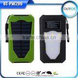 Outdoor Universal Portable 8000mah Solar Power Bank Charger for Mobile Phone