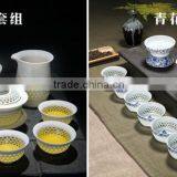 Hollow Out Jade Exquisite Ceramic Tea Set QD-L107 thumbnail-6