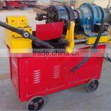 Rebar thread rolling machine and threading dies