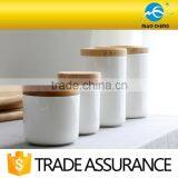 Ceramic Candle Jar With Wooden Lid thumbnail-3