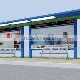 Advertising Bus Stop Shelter /Outdoor Furniture Bus Stop Shelter/Bus Shelter With Advertising Board thumbnail-5