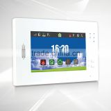 7'inch full touch screen home GSM auto dial alarm system with GSM network based