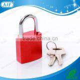 AJF New Arrival Products Colored Padlock Aluminium Red Square Red Aluminium Lock