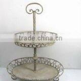 2-tier Planter Holder/flower Holder & Stand/tray