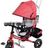 Product on Alibaba.com reasonable price Rubber Wheels Baby Carrier Tricycles