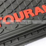 Rubber Carpet Trim Car Floor Mats - Heavy Duty Black Liners for VW Touran thumbnail-4