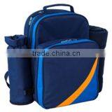 4 Person Picnic Bag With Backpack Strap/carrying Handle and Waterproof PEVA Backing Fleece Blanket thumbnail-1