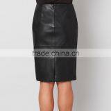 Midi Styel New Fashion Leather Pencil Skirt for Women thumbnail-2